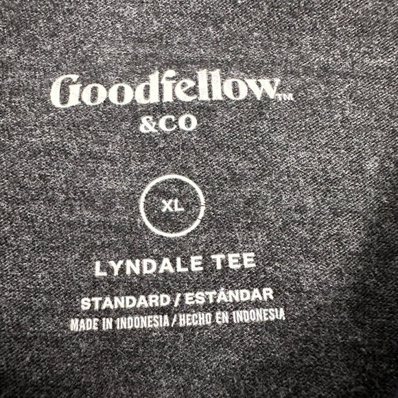 Goodfellow & Co Men's Lyndale Tee Short Sleeved V-Neck T-Shirt Size XL Black - Picture 3 of 5